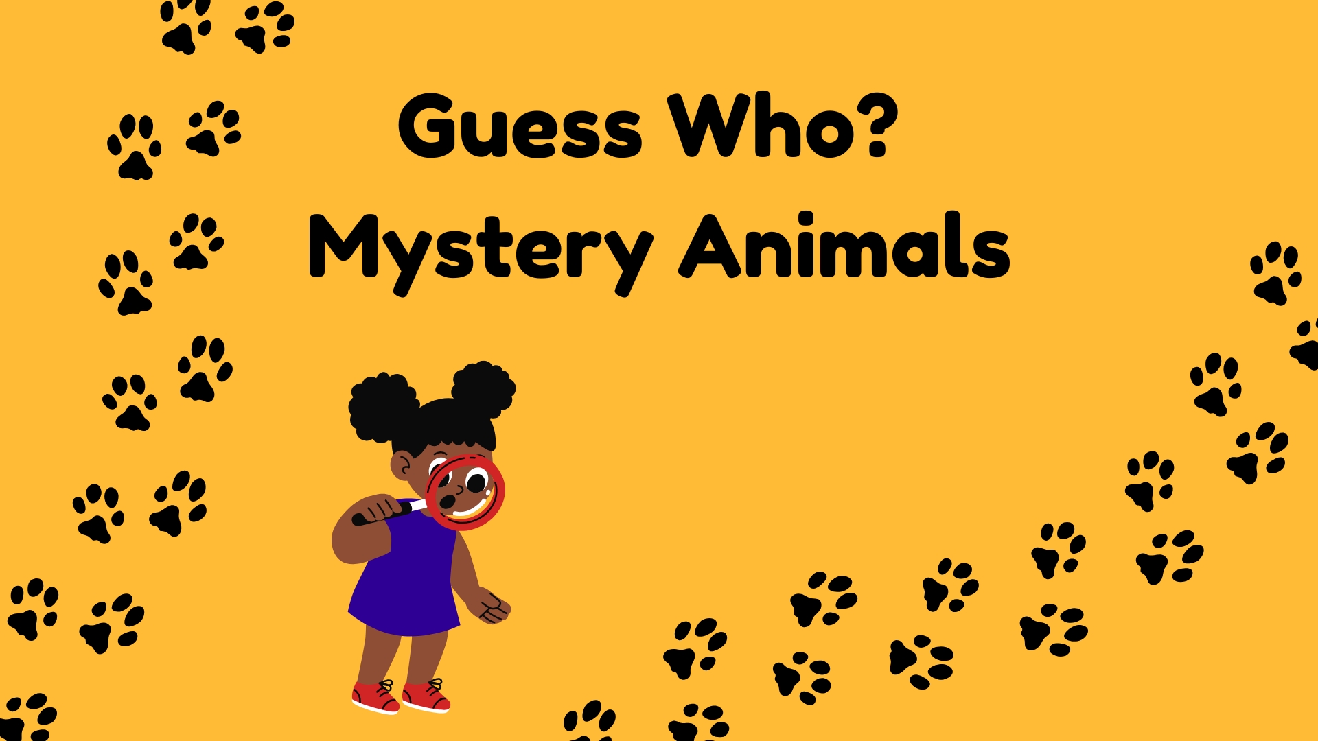 Guess Who? Mystery Animals